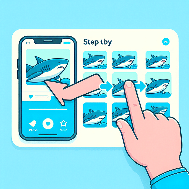 uploading shark photos to a mobile app