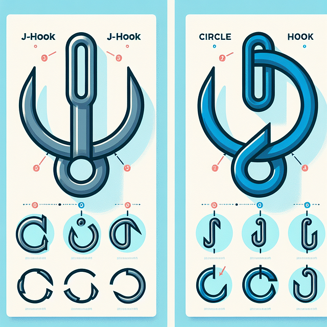comparison of J-hook and circle hook
