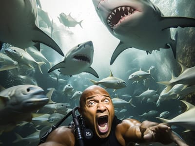 Shark Week Celebrities: A Recap of Dwayne Johnson's Aquatic Adventure