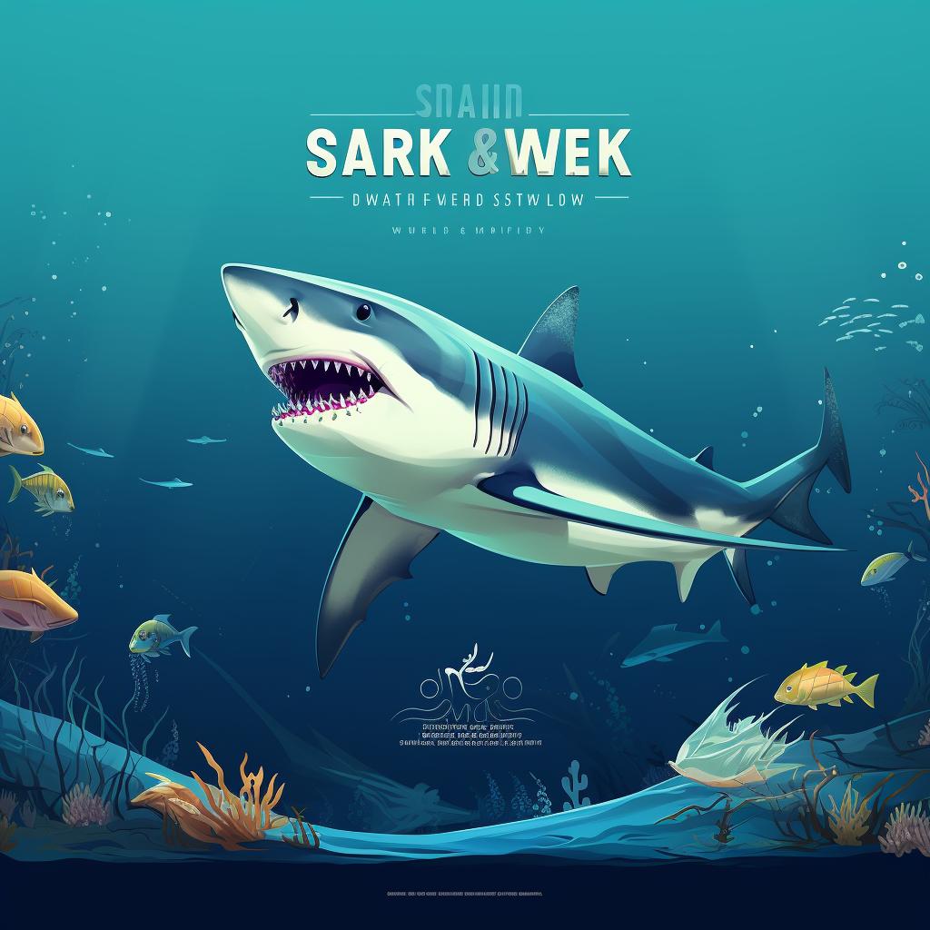 A screenshot of the official Shark Week website homepage